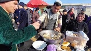 УЗБЕКИСТАН ПОПУЛЯРНАЯ УЛИЧНАЯ ЕДА ВЫ ТАКОВЫ ЕЩЁ НЕ ВИДЕЛИ