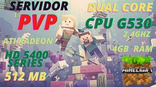 CPU G530 / DUAL CORE MIINECRAFT PVP (512MB VIDEO) GAME PLAY ONLINE NO SERVIDOR PVP apenas testes