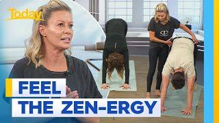 Celebrity yoga instructor teaches Today hosts some moves | Today Show Australia