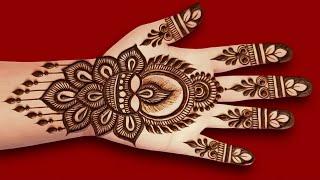 Diwali special full front hand mehndi design | simple diwali mehndi design 2024 | mehandi design