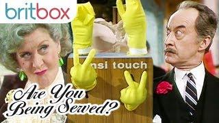 Mrs. Slocombe's Hilarious Glove Display Leaves Mr Peacock Red-Faced | Are You Being Served?