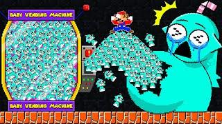 What If Mario VS 9999 Baby Aqua Sprunki in Pregnant Calamity #sprunki