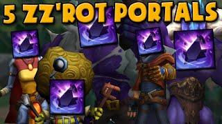 5 ZZ'ROT PORTALS + 5 BANNERS OF COMMAND = THE ULTIMATE UNSTOPPABLE LEAGUE OF LEGENDS PUSH BUILD