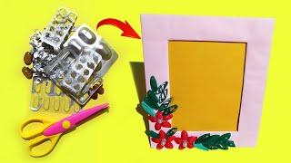 PORTRAIT WITH CARDBOARD RECYCLING AND MEDICINE - Amazing Craft Idea Out Of Empty Medicine