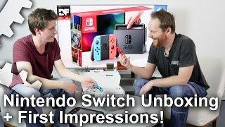 Nintendo Switch Unboxing + Initial Impressions!