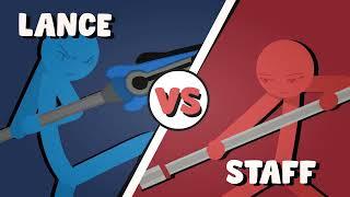 Supreme Duelist Stickman  Animation : Lance vs Staff