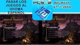 Cambiar al idioma español a los juegos en PCSX2 NIGHTLY V.1.7.3664