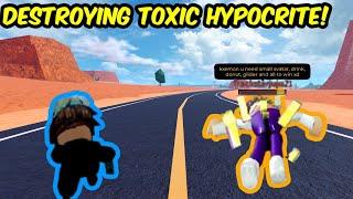 DESTROYING THE MOST HYPOCRITICAL TOXIC CRIMINAL in Roblox Jailbreak!