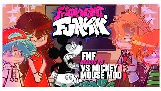 ~Friday Night Funkin' REACTS TO Vs Mickey Mouse Mod~ []|Real Remastered|[]|~GCRV~|[]