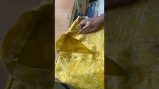 Simple tips for overlap v neck design||easy Chinese collar neck stitching  #shorts#viral#trending