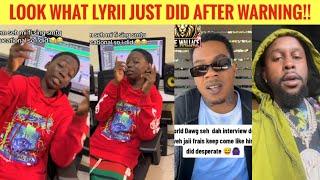 Lyriii CLAP BACK After WARNING To STOP Doing Badman Music! World Dawg REACTS To JaiiFrais & Blamdem