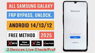 "New Method 2025" All Samsung FRP Bypass Android 12/13/14 | Gmail Lock Remove Samsung Free Method