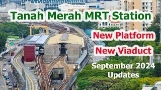 Tanah Merah MRT Station New Platform New Viaduct