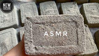 ASMR-(New Texture) Fine Glittery Sand Slabs Crumble in Water+Dipping and Paste Play.