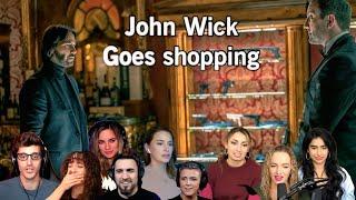 John Wick Goes Shopping | John Wick Chapter 2 (2017) Reactors Reactions #johnwick #movie