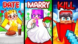 DATE MARRY KILL in Minecraft!