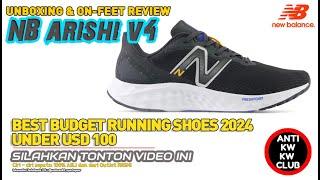 Unboxing & review on feet NEW BALANCE FRESH FOAM ARISHI V4 MARISCP4 RUNNING SHOES 100% ORIGINAL ASLI