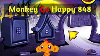 Monkey GO Happy Stage 848 - 4K - Walkthrough -  a PencilKids Game