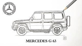 Как нарисовать Гелендваген Мерседес | How to draw Mercedes - Benz G - class