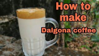 How to make Dalgona coffee/ trending Dalgona coffee/ Malayaliz Tech