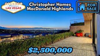 Christopher Homes MacDonald Highlands Townhome for Sale | Henderson | Luxury Townhouse