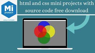 html and css mini projects with source code free download