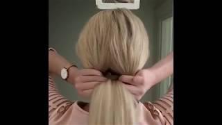 10 легких причесок на длинные волосы -  на работу - Easy hairstyles 2017