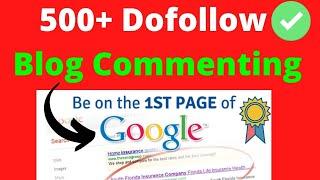 500+ Dofollow Blog Commenting sites list | Free Instant Approval Backlinks @Seosmartkey