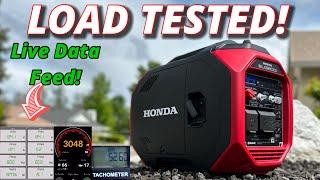 HONDA EU 3200I Full Load Test! LIVE DATA FEED!