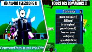 Nuevo HD ADMIN TELESCOPE !! COMANDOS ADMIN GRATIS !! Roblox Skibidi Toilet Super Box Siege Defense