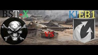 Глобальная карта. 4 Кампания. Бой на карте Ласвилль. BST-X vs KIEB1. ТАКТИКА ПОЗИЦИОНКИ